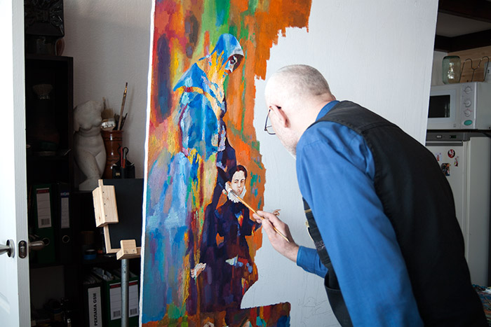 Improvisation (El Greco) painting process