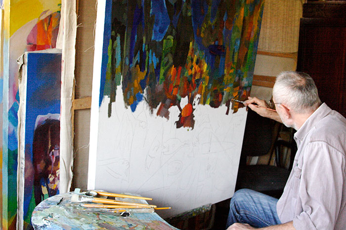 The Ship of Fools painting process The Ship of Fools painting process
