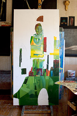 Judith painting process