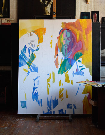 St. Peter and St. Paul painting process