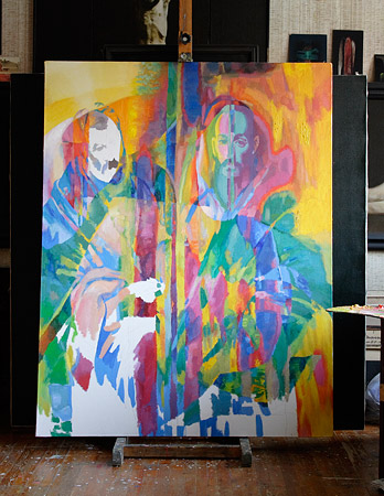 St. Peter and St. Paul painting process