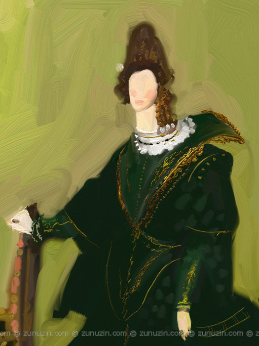 Woman in a Green Dress
