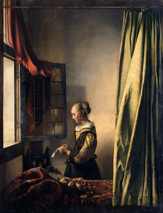 Jan Vermeer Van Delft - Girl reading a letter at an open window