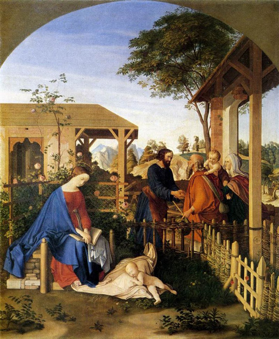 Julius Schnorr von Carolsfeld - The Family of St John the Baptist Visiting the Family of Christ