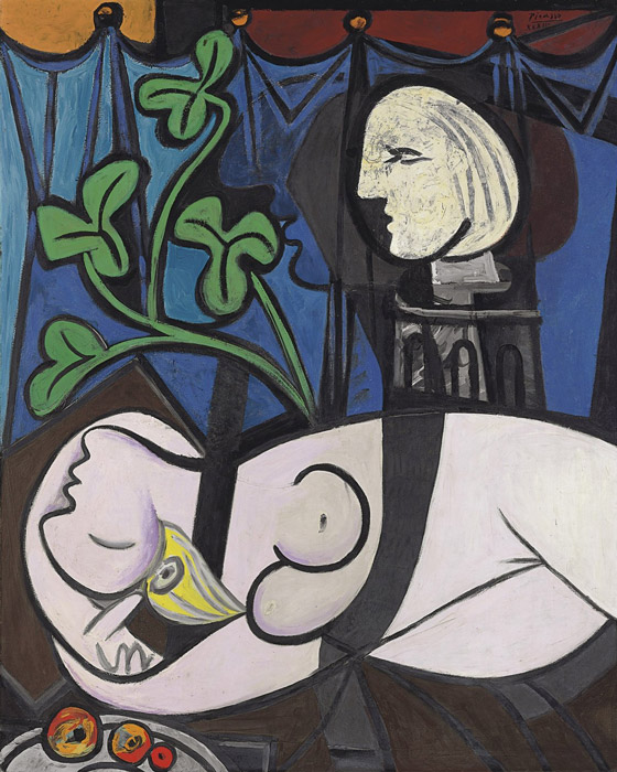 Pablo Picasso - Nude, Green Leaves and Bust