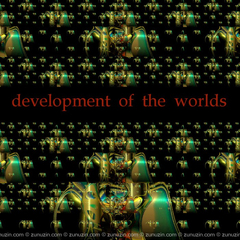 Psychedelic art poster - Development of the worlds