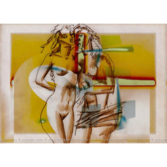 Digital art for sale - Woman and Man