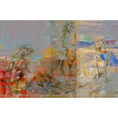Digital art for sale - Painter and muses