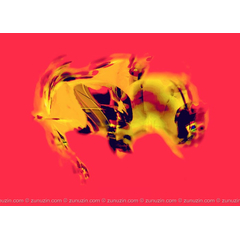 Digital art prints - Yellow Bull