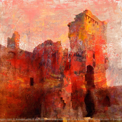 Scottish Castle Poster - Aberdour Castle
