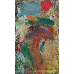 Abstract acrylic painting - Flowers in a Vase