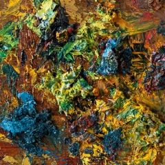 Fragment - Flowers in a Blue Vase