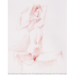 Naked drawing art - The naked girl