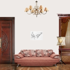 View in Room - Artist and laying model