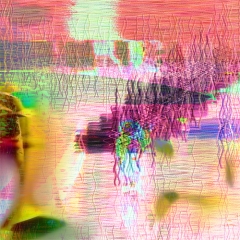 Fragment - Landscape. Pink Winter