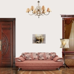 View in Room - Woman brushes the hair