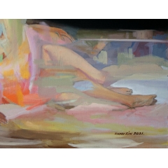 The sleep (Gustave Courbet. Improvisation) - fragment