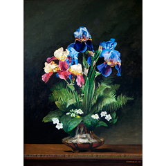 Vase with Irises