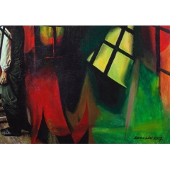 Dusk. Self Portrait in studio - fragment