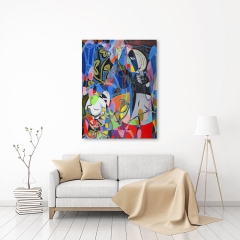 View in Room - Nude, Green Leaves and Bust