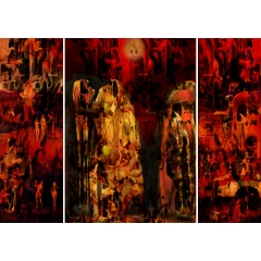 Haystack (triptych) (Hieronymus Bosch Improvisation)