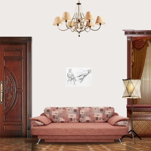 View in Room - Artist and laying model