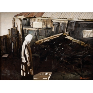 In the garden. Shadows