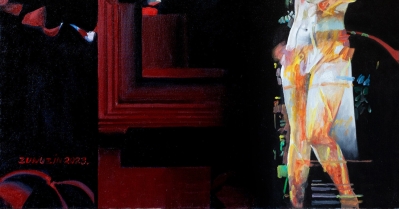 Nude in the artist's studio - fragment