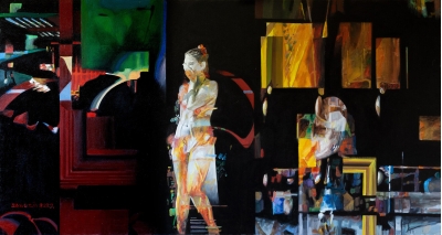 Nude in the artist's studio