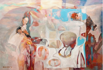 St. Luke Drawing a Portrait of the Virgin Mary (Rogier van der Weyden Improvisation)