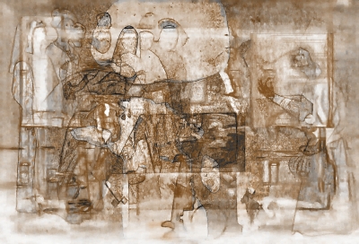 Great art drawing - Improvisations from Bosch's The Conjurer