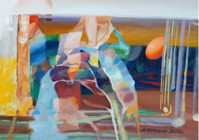 Jupiter and Io (Antonio Correggio. Improvisation) fragment