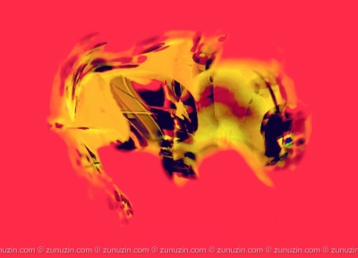 Digital art prints - Yellow Bull