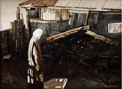 In the garden. Shadows