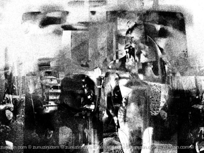 Nude in rays of light