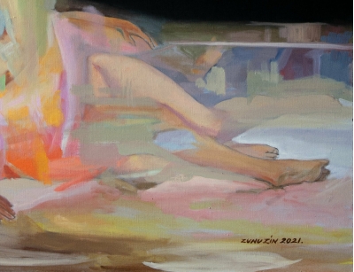 The sleep (Gustave Courbet. Improvisation) - fragment