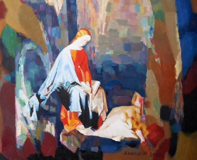 Mother and child (Julius Schnorr von Carolsfeld Improvisation) - fragment