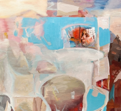 St. Luke Drawing a Portrait of the Virgin Mary (Rogier van der Weyden Improvisation) - fragment