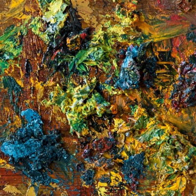 Fragment - Flowers in a Blue Vase