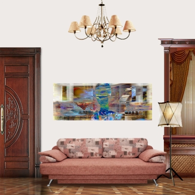 View in Room - Blue lady: Movement of time