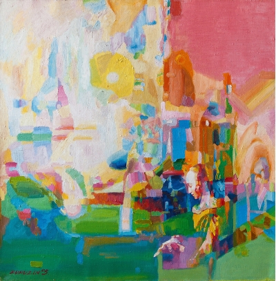 Girl reading a letter at an open window (Jan Vermeer Van Delft Improvisation)