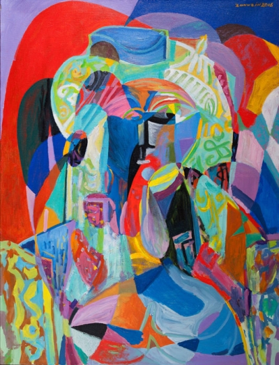 Jacqueline in turkish costume (Reflections on works by Pablo Picasso)