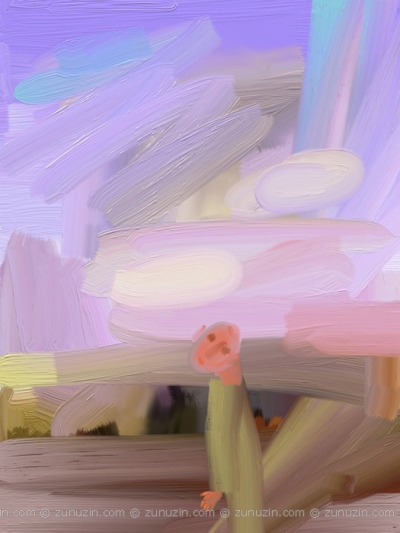 Man walking on a road