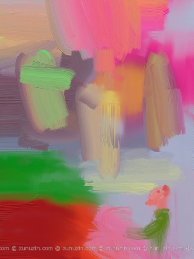 Ipad drawing - Three flying angels