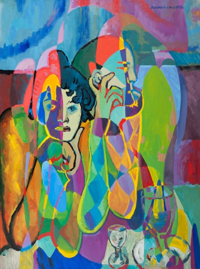 Harlequin And His Companion (Reflections on works by Pablo Picasso)