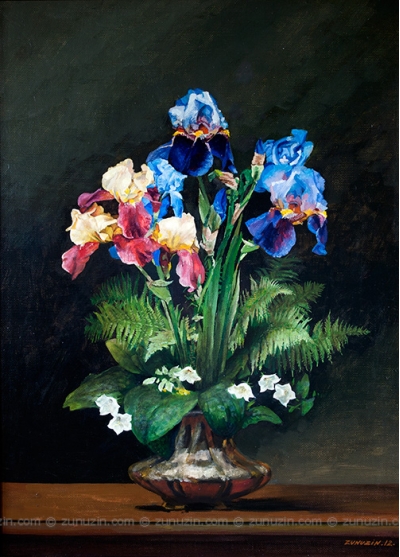 Vase with Irises