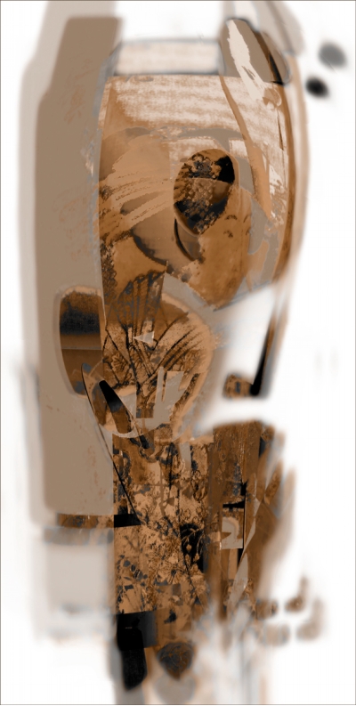 Abstract Digital Drawing - Reflection in the water