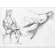 Art figure drawing - Artist and laying model