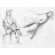 Artist and laying model